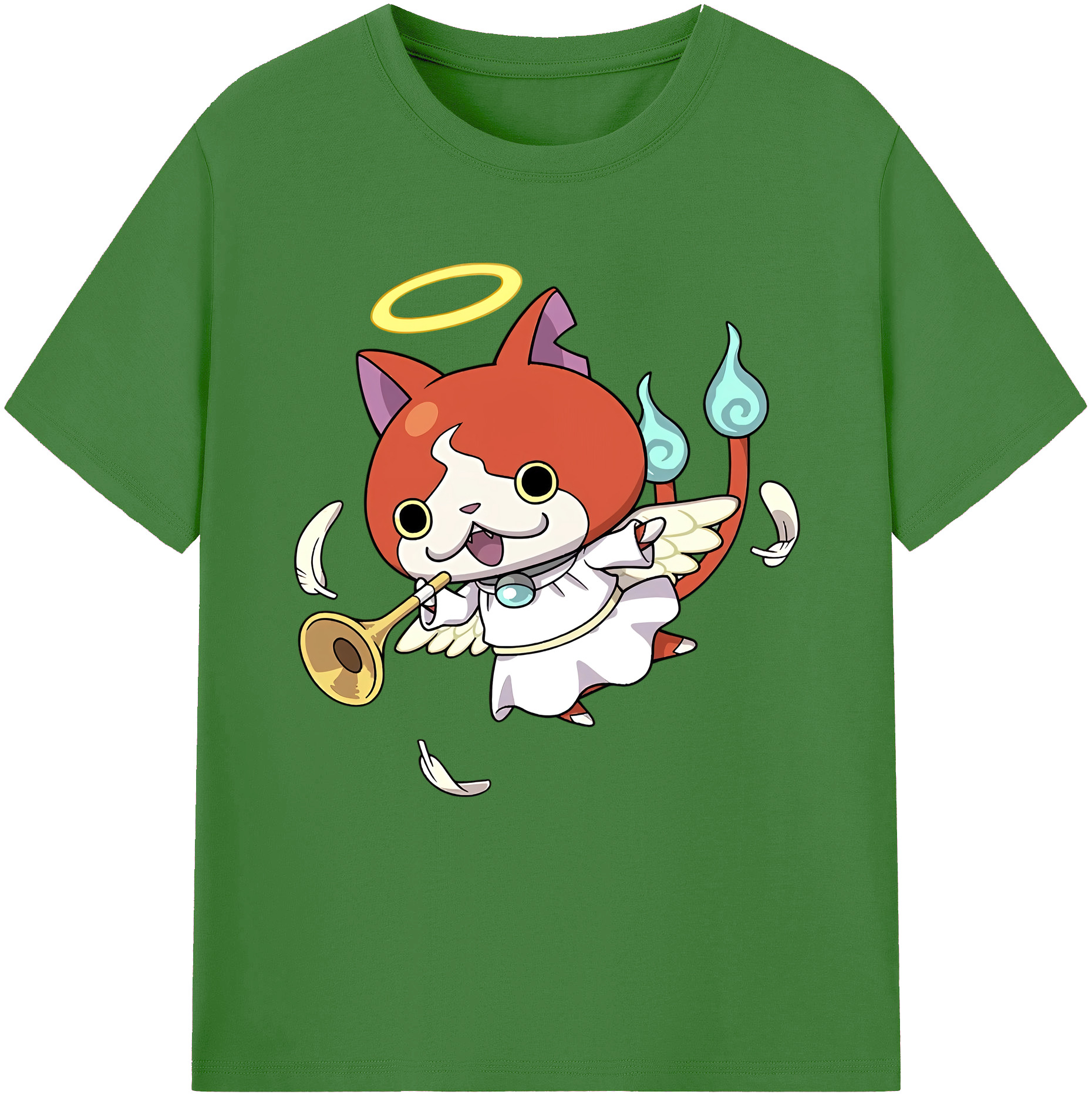（画像用） 妖怪ウォッチ Yo-kai Watch レディースカジュアルプリントTシャツ（綿100％）